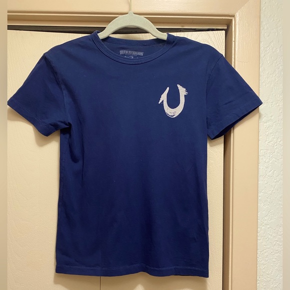 Girls True Religion Blue Tee Shirt size L
8-10 pre-owned - Picture 1 of 2